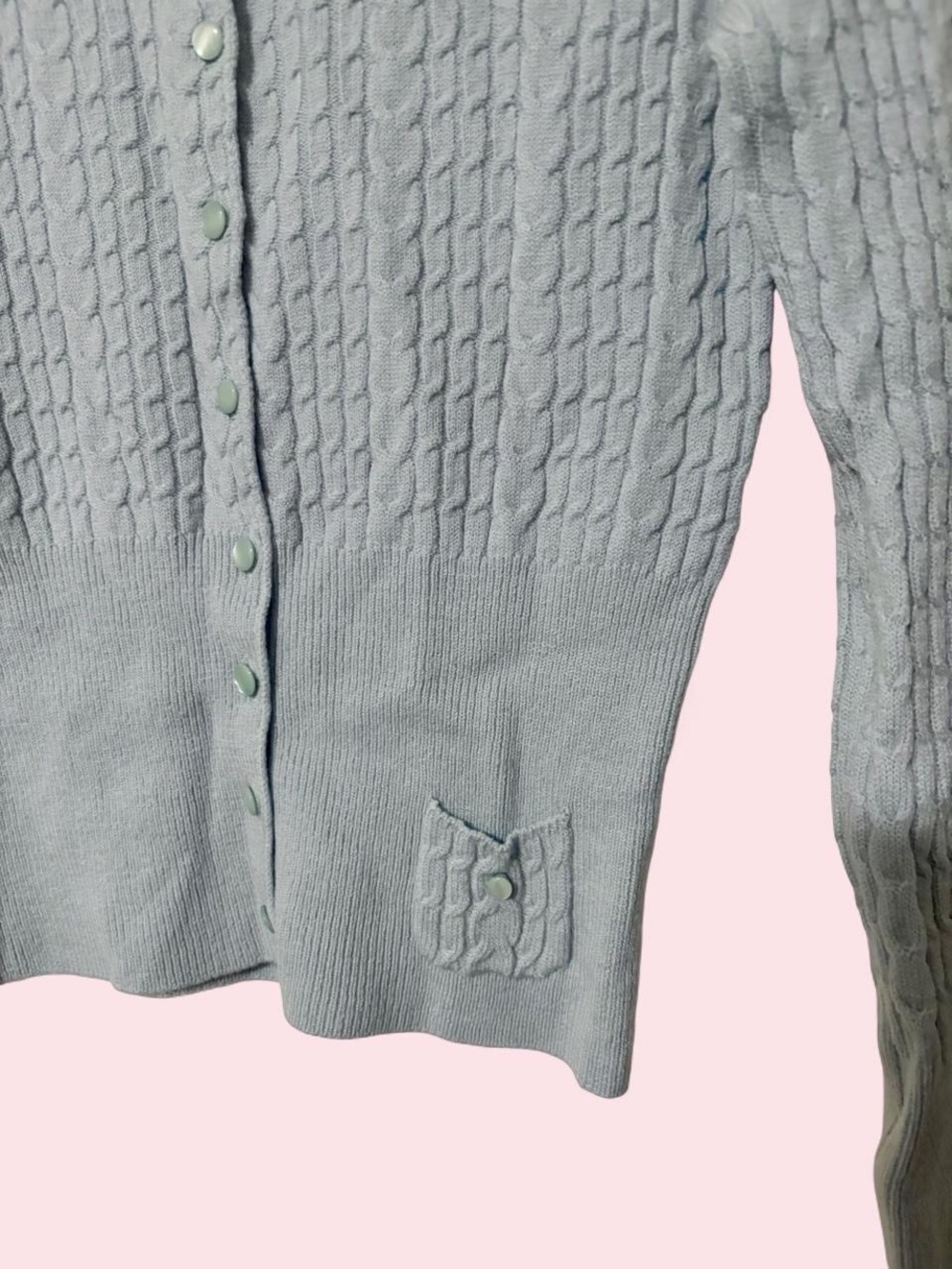 vintage coquette knit cardigan - Picture 2 of 7
